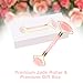 MANGZ Jade Roller Massager for Face Anti-Aging Wrinkle Jade Facial Roller 100% Natural Rose Quartz Slimming Tool for Face Eyes Neck Massage Rejuvenate Skin