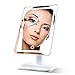 Lighted Makeup Mirror with Magnification 10x – LightTouch Dimmable Make Up Mirror, Cosmetic Face Mirror with Light LED Soft-Light (Cordless)