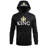Fenghuo Men's Kangaroo Pocket King Hoodie Sweatershirt