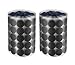 Heze 1000 pcs (500 Pair Sets) 20mm Diameter Sticky Back Coins Hook & Loop Self Adhesive Dots Tapes (Black)