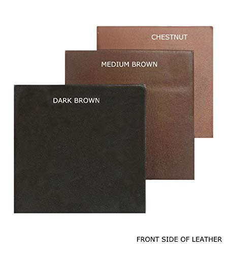 Premium English Bridle Leather Blank Strap, 10-12oz Weight [5/32"-3/16" (4mm-4.8mm) Thickness] - Fully Finished, 100% Leather Strip, Dark Brown, 2" Wide x 84" Long
