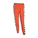 malianna Women Pantalon Femme Side Checkerboard Zipper Orange Trousers Plaid Patchwork Pencil Pants (M)
