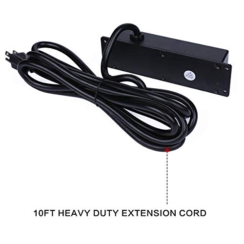 Power Strip with USB,Beesmall 4 Outlets 2 USB Ports, 10 ft Heavy Duty