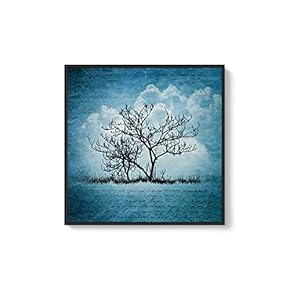 Framed Canvas Wall Art for Living Room, Bedroom Trees Canvas Prints for Home Decoration Ready to Hang - 16x16 inches