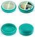 Haiker Portable Carry On Gum Pill Box 4 Compartment Travel Case Holder(Blue)