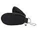 Hipiwe Essential Oil Key Chain Carrying Case - Holds 10 5/8 Dram (2 ml) Vials Bottles - Portable Essential Oils Keychain Pouch Kit Travel Bag for Oil Bottles(without bottles) (Black)