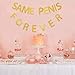 Same Pen-is Forever Gold Glitter Banner - Bachelorette Party Decorations - Hen Party Banner Decor - Large Size
