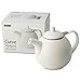FORLIFE Curve Teapot with Infuser, 45-Ounce, White