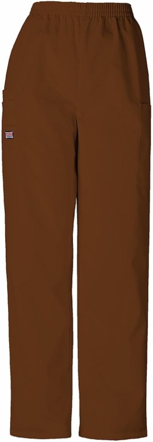 CHEROKEE Women's Workwear Elastic Waist Cargo Scrubs Pant Brown M Tall Amazon.co.uk Clothing