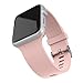 Alritz for Apple Watch Band 38mm 42mm, Soft Silicone iWatch Band Replacement Sport Strap for Apple Watch Series 1/2/3 Nike+ Sport Edition (Light Pink, 42mm)