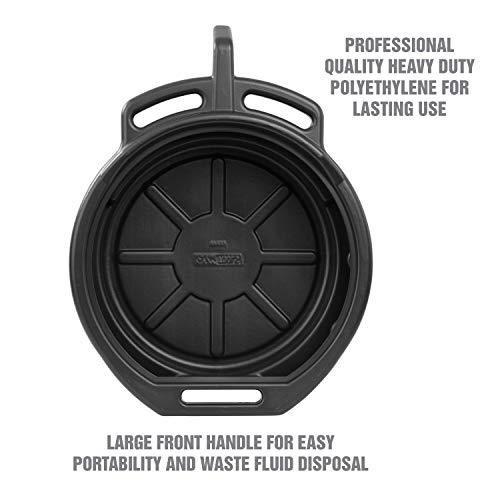 OEMTOOLS 87033 Black 4 Gallon Portable Oil Drain Pan, Antifreeze Drip