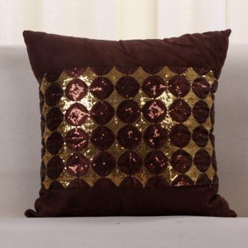 Westeng 2pc cushioned pillowcase pillowcase home office bar decorated square 45x45cm , golden yellow