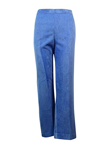 Alfred Dunner Womens Plus Flat Front Pull On Corduroy Pants