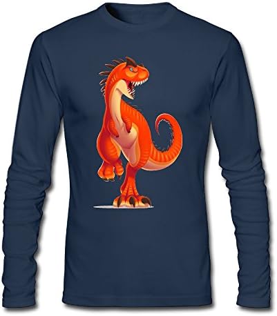 Hai Yan Gu Ancient Carnotaurus Men's Long-Sleeve Crew Neck Casual T-Shirt 4 Color
