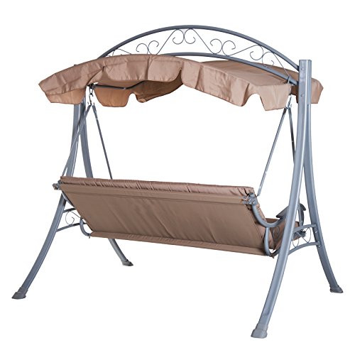 Outsunny 3 Seater Garden Metal Swing Chair ASTONSHEDSUK