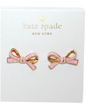 Kate Spade Skinny Mini Bow Stud Earrings (Pink)