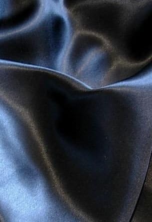 100% Mulberry Silk Charmeuse King Flat Top Sheet 108x115" Black Half of Retail