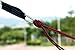 CUTEQUEEN TRADING Double Nest Parachute Nylon Fabric Hammock with Tree Straps;Color:Orange/Black