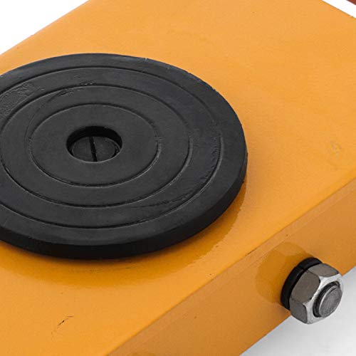 OrangeA 12T Industrial Machinery Mover 26000LBS Machinery Skate with Steel Rollers Cap 360 Degree Rotation (12T)