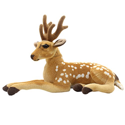 TAGLN Stuffed Animals Sika Spotted Deer Toys Plush (24 Inch)