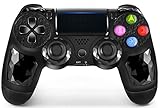 PS4 Controller Wireless Bluetooth Gamepad Controller DS4 Dual Shock Gaming Joystick with Touch Pad High-Precison Controller for Playstation 4 / PS4 Pro/Slim (Black)