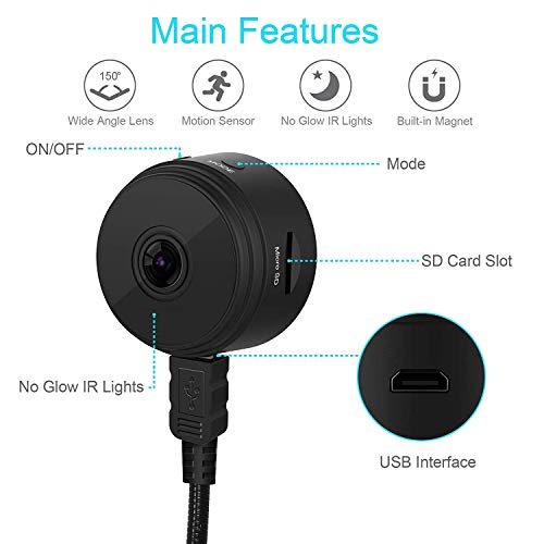 Mini Spy Camera Wireless Hidden Home WiFi Security Cameras with App, Latest Wireless WiFi HD