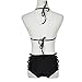 Canserin Women Sexy Push-up Bandage Swimsuit (L, Black)