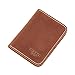 DUEBEL Full-grain Genuine Leather Slim Front Pocket Wallets, Minimalist Thin Card Holder, Card Case Wallet (DBL01-Brown with Magnet)