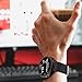 OenFoto Compatible Forerunner 235 Watch Band, Soft Silicone Bracelet Sport Wristband Strap Replacement Watch Band for Forerunner 235/220/230/620/630/735XT-Black/Black