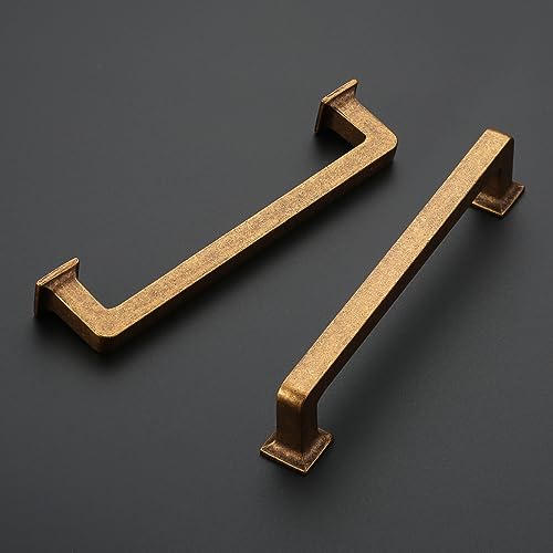 Amerdeco 6 Piece Kitchen Handles 128mm Handles Cabinets Bronze Door Handle Drawer Pulls Zinc Alloy Furniture Pull UK0019