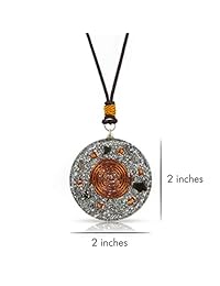 Colgante de orgo   Cubo de metatrón Reiki Merkaba   7 chakras principales y bobina SSB   2 pulgadas de diámetro con collar ajustable