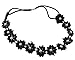 BONAMART® TM Black New Arrival Pearl Flowers Elastic Hair Head Hand Hoop Accessory Tie Hairbands Headbands Turban For Lady Women Girls