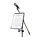 Stagg MUS-ARM 1 Small Music Stand with Attachable Holder Arm,Black