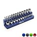 Olsa Tools Magnetic Socket Holder | 1/4-inch Drive | Metric | Blue | Holds 26 Sockets | Premium Quality Tools Organizer primary
