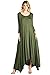 12 Ami Solid 3/4 Sleeve Pocket Loose Maxi Dress (S-3X) - Made in USA