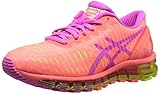 ASICS Women's Gel Quantum 360 Running Shoe, Flash Coral/Pink Glow/Flash Yellow, 7 M US