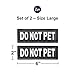 Industrial Puppy Do Not Pet Patch - Attachable Patches with Hook Backing for Do Not Pet Dog Vest Harness or Collar - Service Dog, Emotional Support, Service Dog in Training, and Therapy Patches