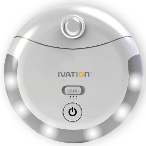 Ivation 6 LED Automatic Motion-sensing Night Light - Battery Powered Hallway Light with a Built in Motion and Light Sensor and adjustable light timer