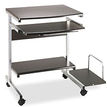 Mayline Portrait PC Desk Cart Mobile Computer Workstation