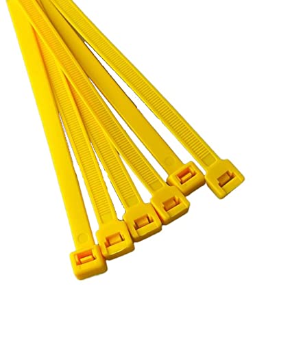On1shelf® Cable Ties, 750mm x 9.0mm, 30" Premium Tie Wraps, Strong and Long Nylon Zip Tie (10, Yellow)