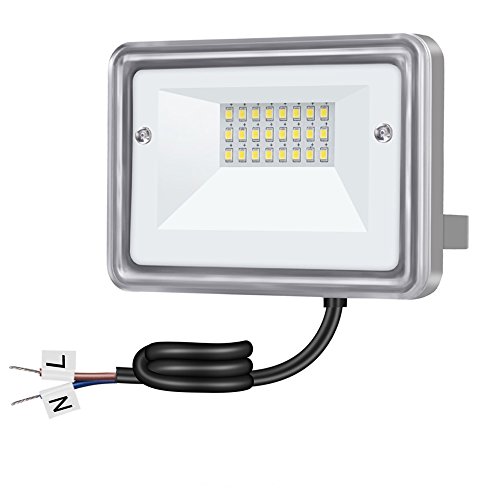 STASUN 10W LED Flood Light, AC/DC 12-24V, 950LM, 100W Equivalent, 6000K Daylight White, Waterproof IP66, Outdoor Security Lights