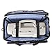 LUXJA Rolling Sewing Machine Bag with Removable Pad and Shoulder Strap, Rolling Tote Bag for Sewing Machine and Extra Sewing Accessories, Purple