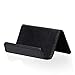 Skeepex Business Card Holder for Desk - Professional PU Leather Business Card Holder for Desk, Home and Office - 3.9 Inch W x 3.2 Inch L x 2 Inch H (Black) - Capacity 100 Business Card
