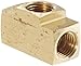 Eaton Weatherhead 652X3 Brass CA360 Inverted Flare Brass Fitting, Branch Tee, 1/8