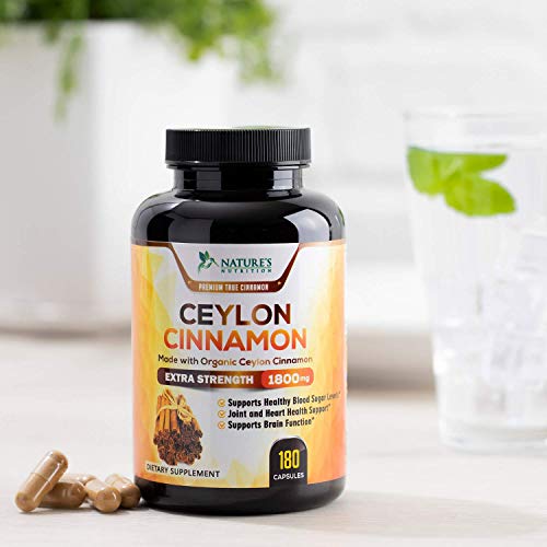 image for Nature's Nutrition True Organic Ceylon Cinnamon Highest Potency Standa