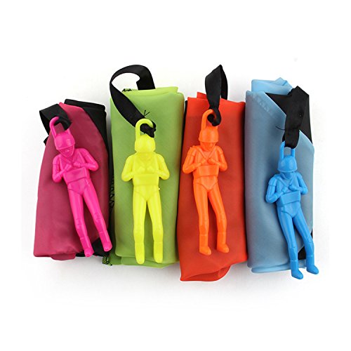 Zubita 4 Pieces Parachute Toys, Tangle Free Parachute Men Throwing Hand Soldiers Toss It Up and Watching Landing Soldiers Parachute Outdoor Parachute for Kids - Thumbnail 3