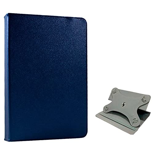 Cool Ebook/Tablet Case 7 Inches Imitation Leather Blue Rotating