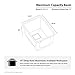 KRAUS Pax 14 1/2-inch 18 Gauge Undermount Single Bowl Stainless Steel Kitchen Bar Sink, KHU15