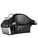 Flexzion Motorcycle Luggage Rack Trunk Tail Rear Back Seat Mount with Backrest Fits Universal Helmet Glove Storage Box Case and Key Lock Touring Cruiser Accessory For Harley Davidson Hondathumb 2