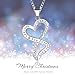 Ado Glo Christmas Day Mom Gifts, Mother and Son Forever Love Infinity Heart Pendant Necklace, Fashion Jewelry for Women, Her Birthday Anniversary Xmas